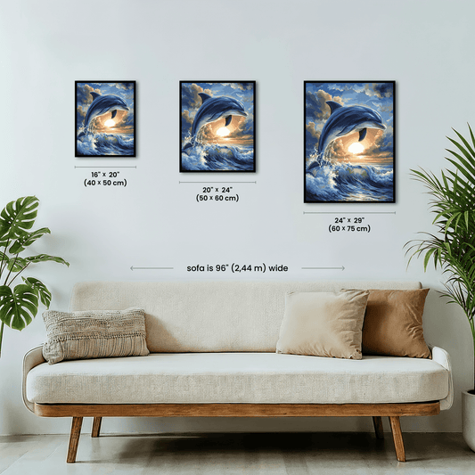 Paint by numbers - Golden Dolphin - MyArt