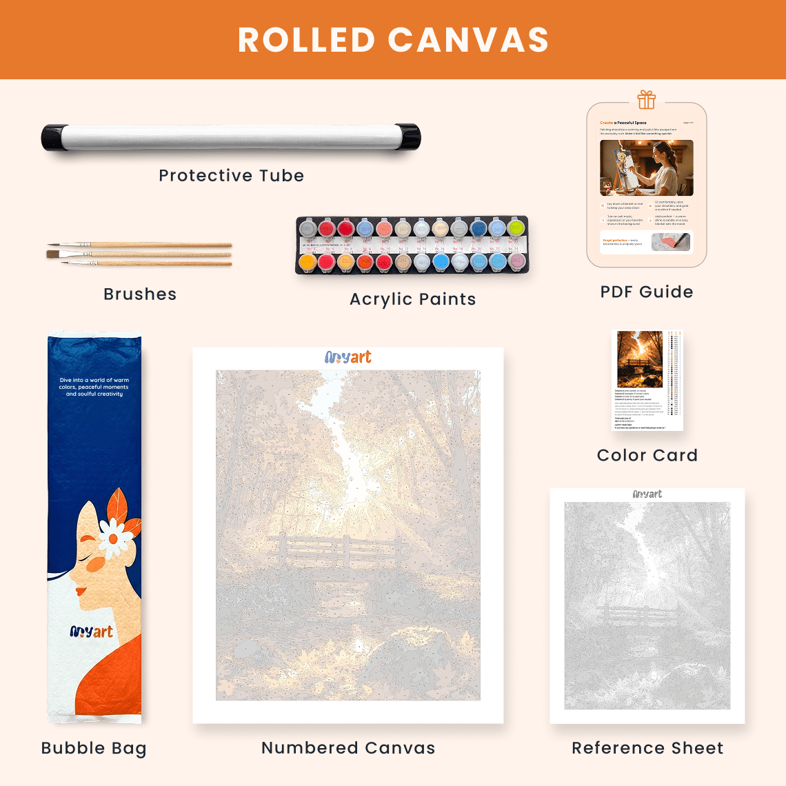 Paint by numbers - Golden Echo - MyArt