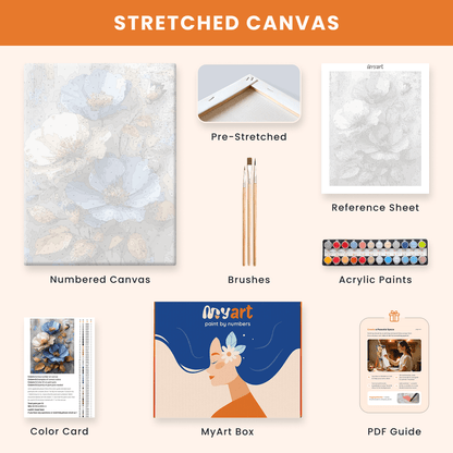 Paint by numbers - Golden Leaves - MyArt