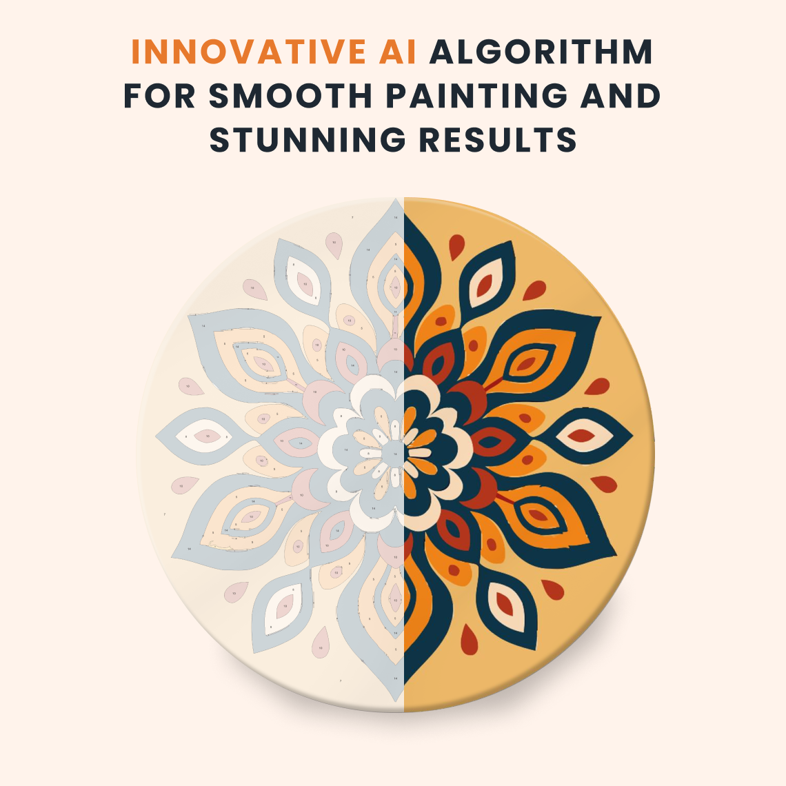 Paint by numbers - Golden Mandala - MyArt