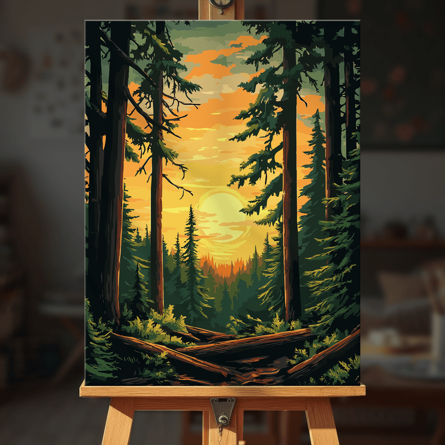 Paint by numbers - Golden Pines - MyArt