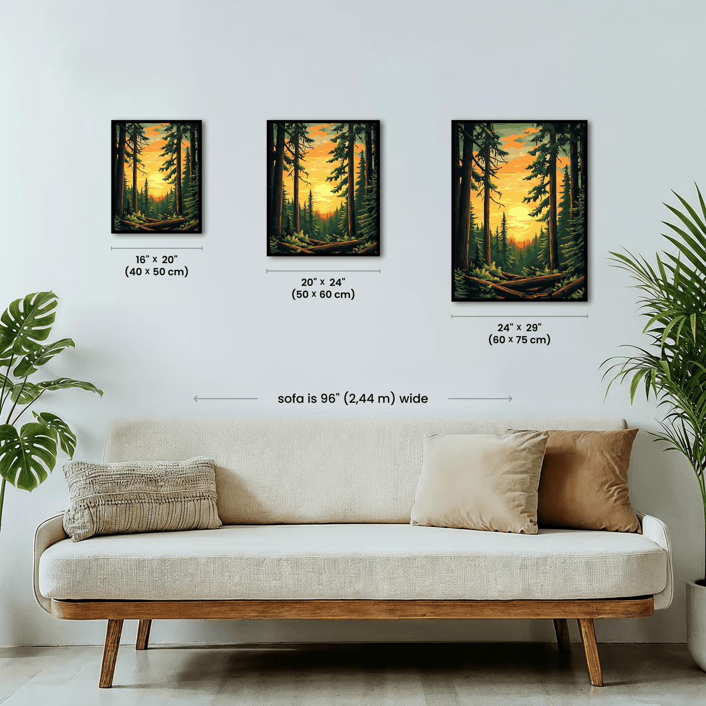 Paint by numbers - Golden Pines - MyArt