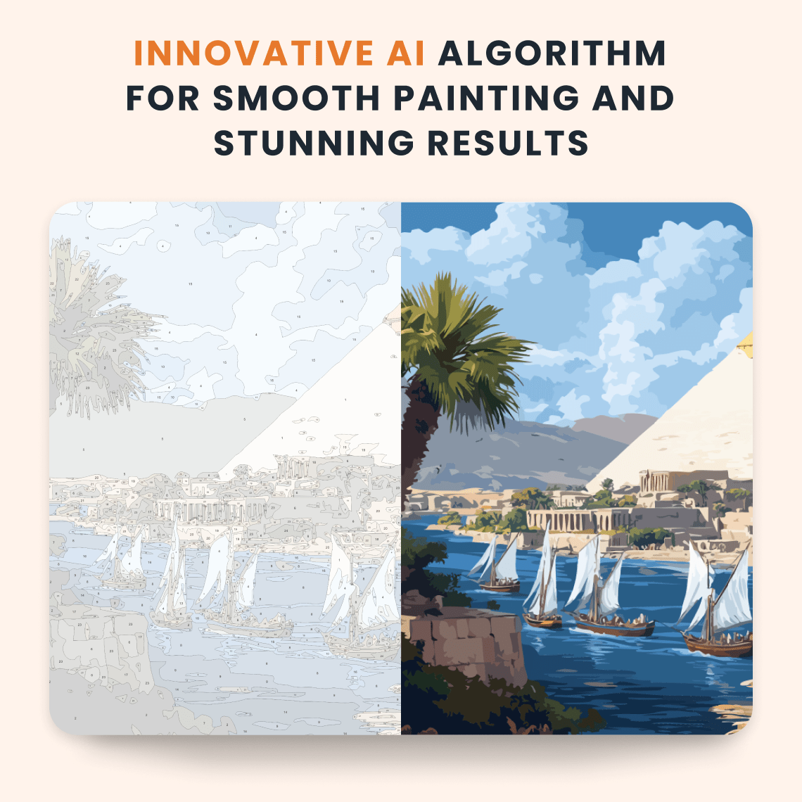 Paint by numbers - Golden Pyramid - MyArt