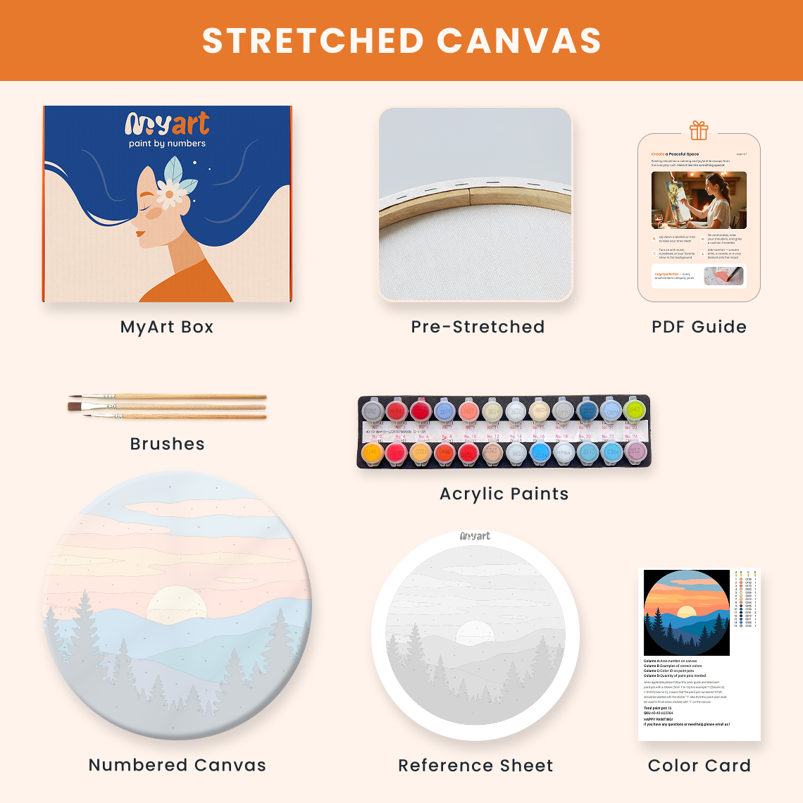 Paint by numbers - Golden Rise - MyArt