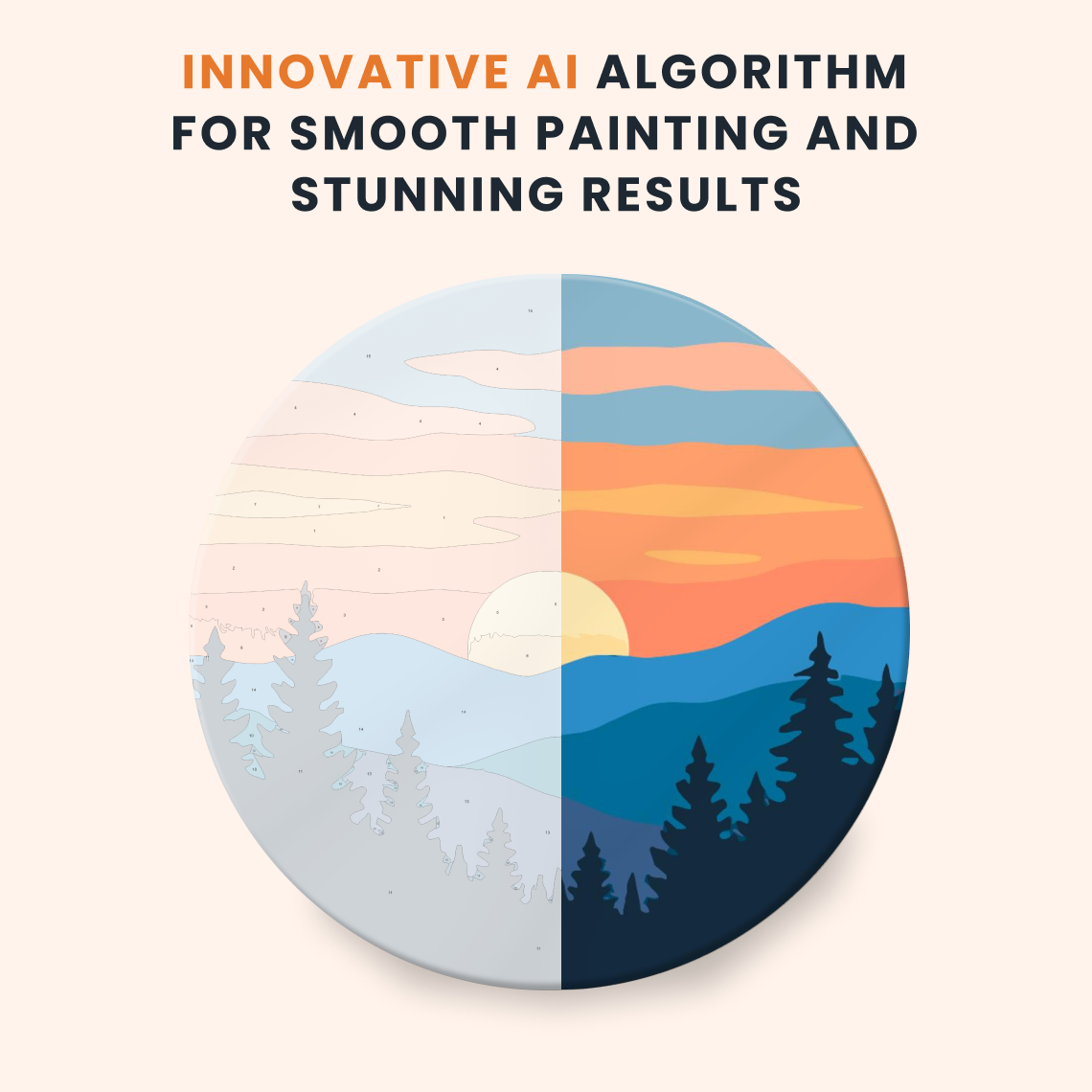 Paint by numbers - Golden Rise - MyArt