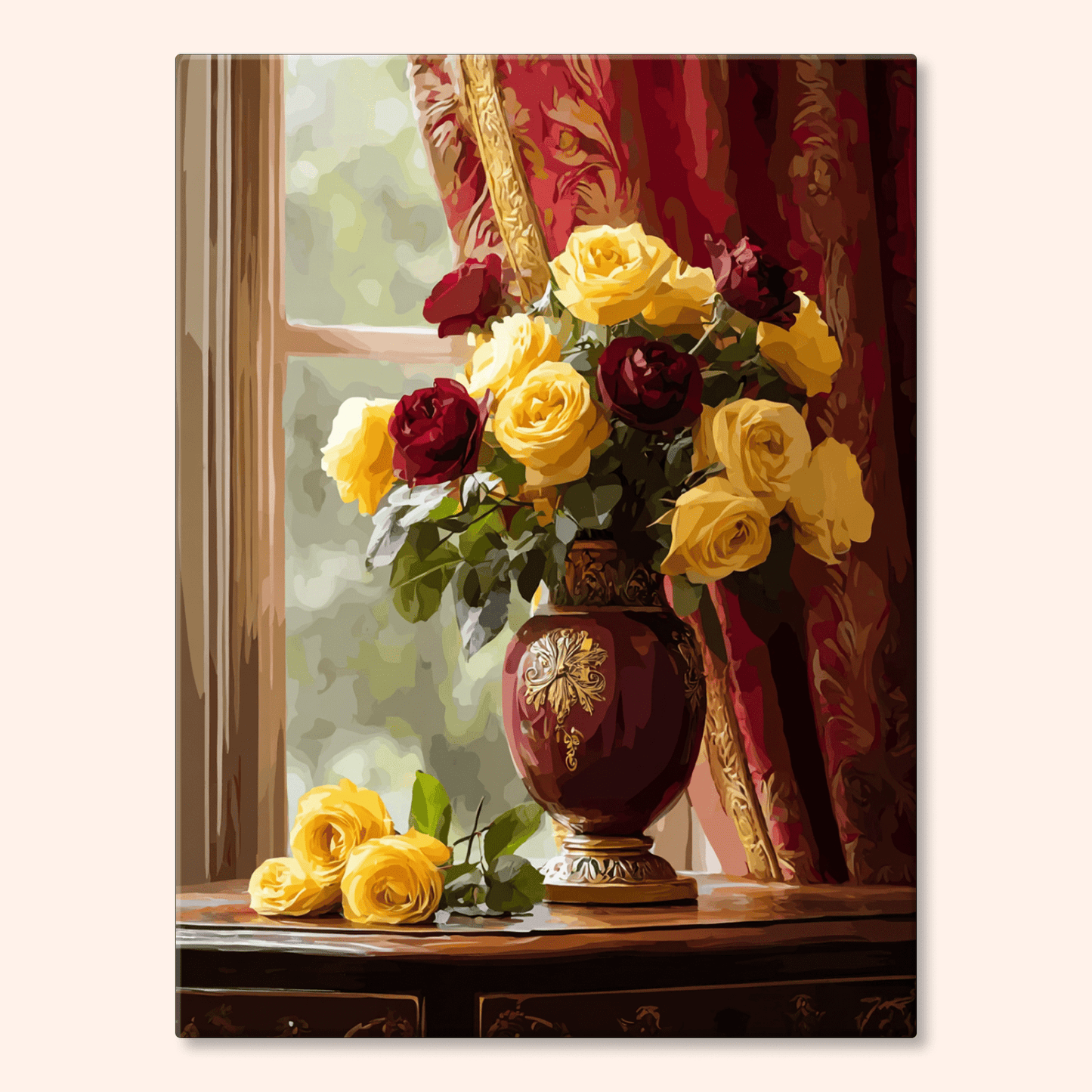 Paint by numbers - Golden Roses - MyArt