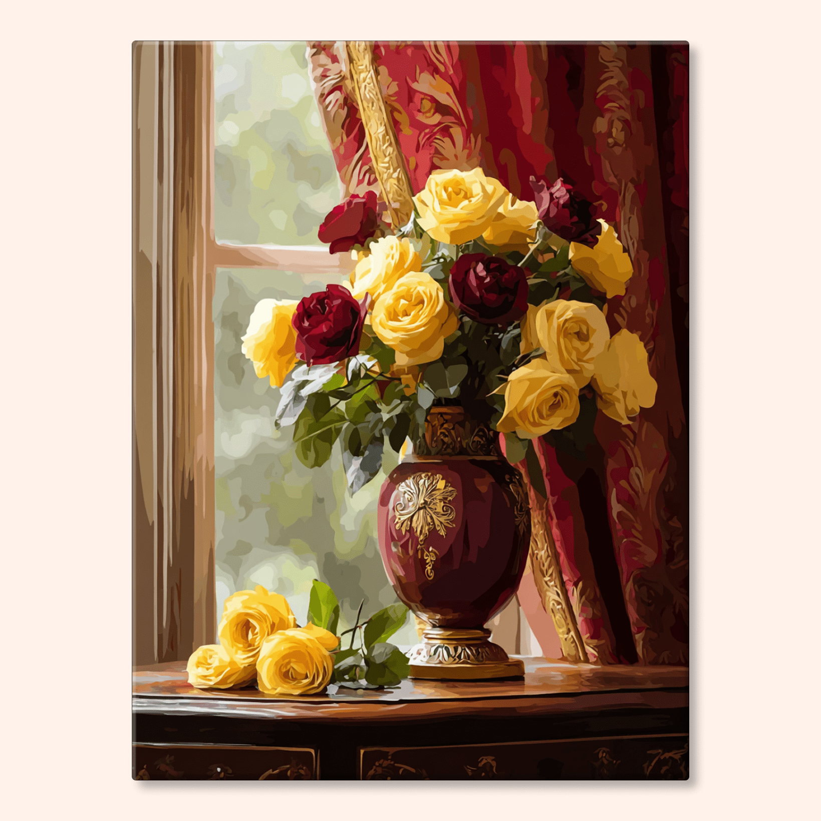 Paint by numbers - Golden Roses - MyArt