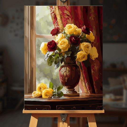 Paint by numbers - Golden Roses - MyArt