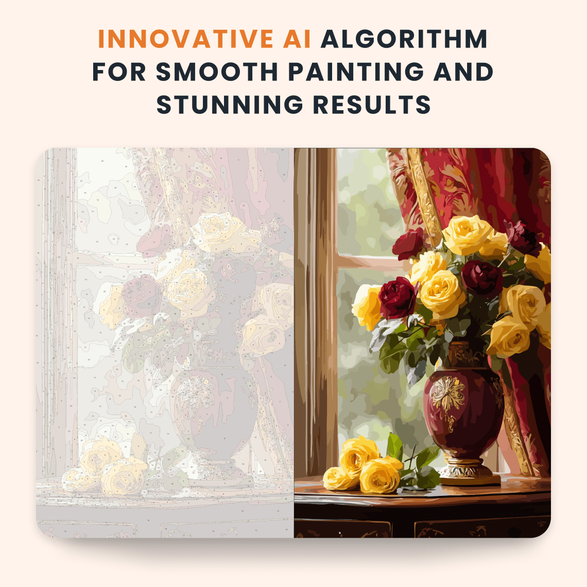 Paint by numbers - Golden Roses - MyArt