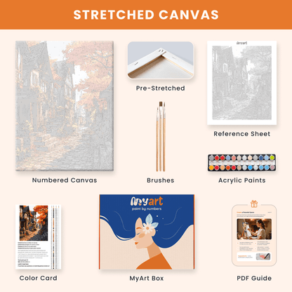 Paint by numbers - Golden Shadows - MyArt