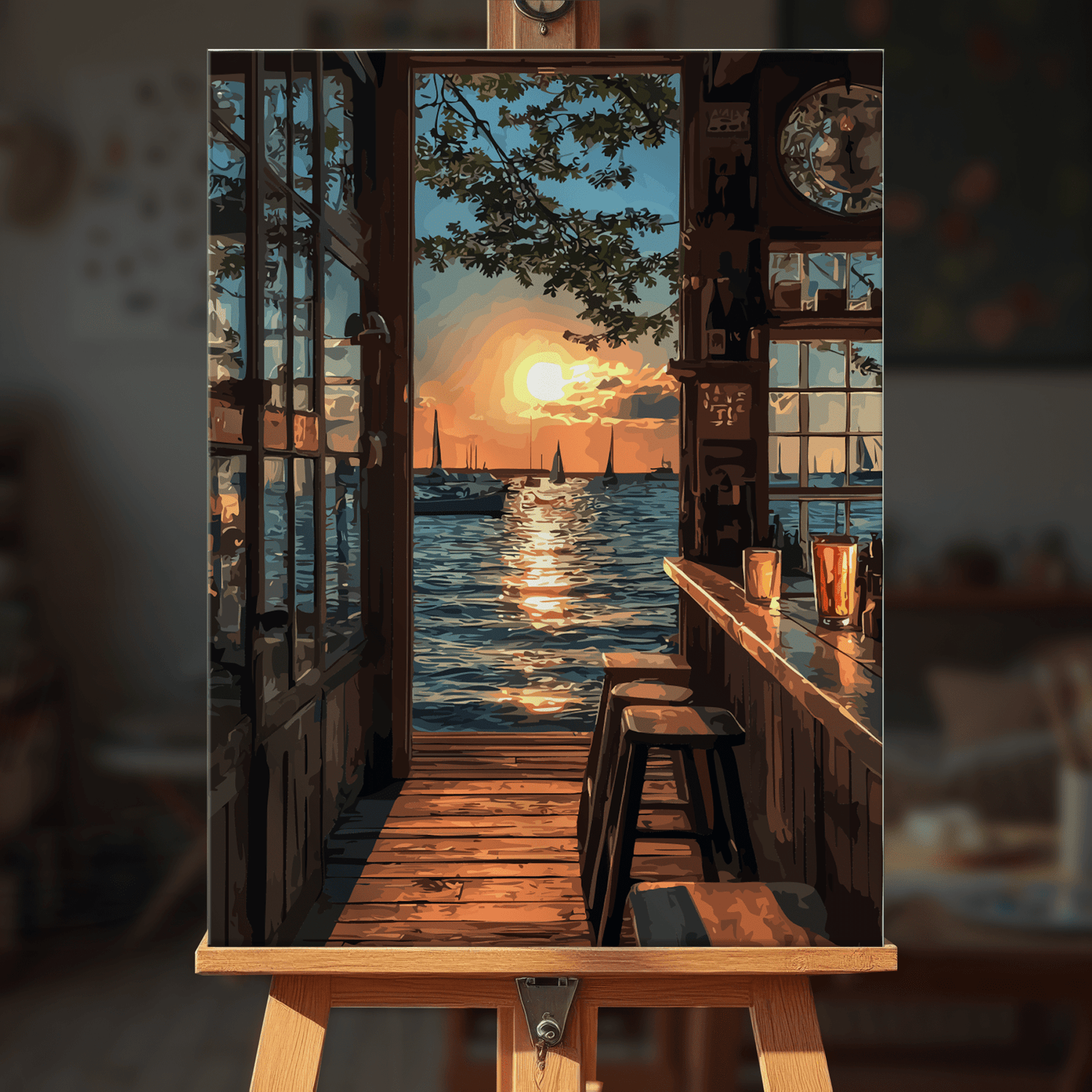 Paint by numbers - Golden Sip - MyArt