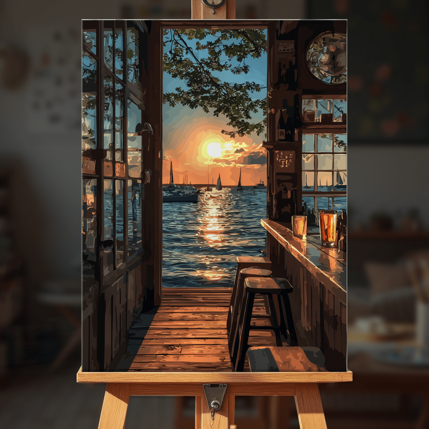 Paint by numbers - Golden Sip - MyArt