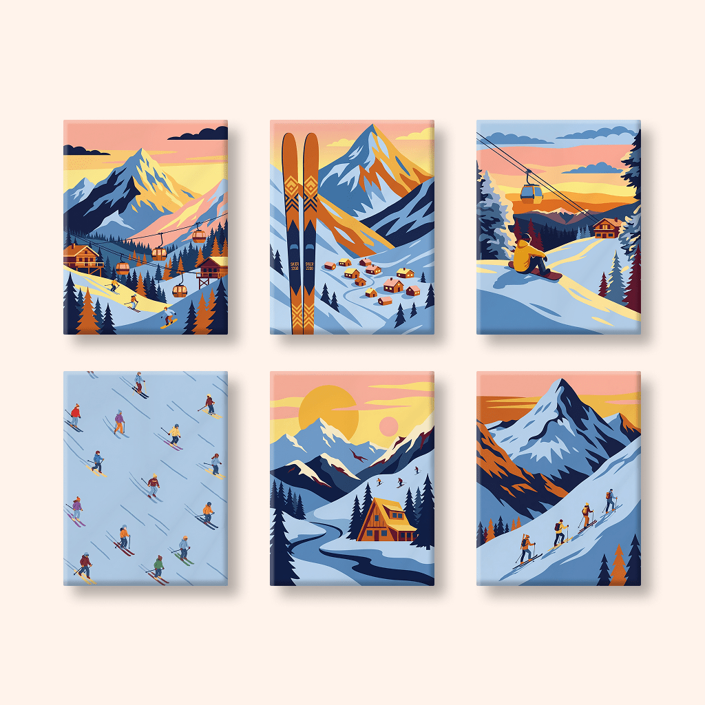 Paint by numbers - Golden Slopes - MyArt