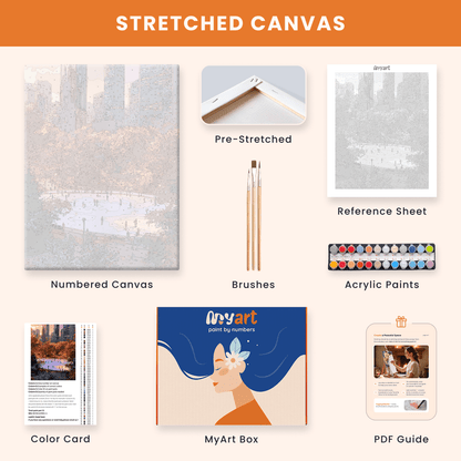 Paint by numbers - Golden Town - MyArt