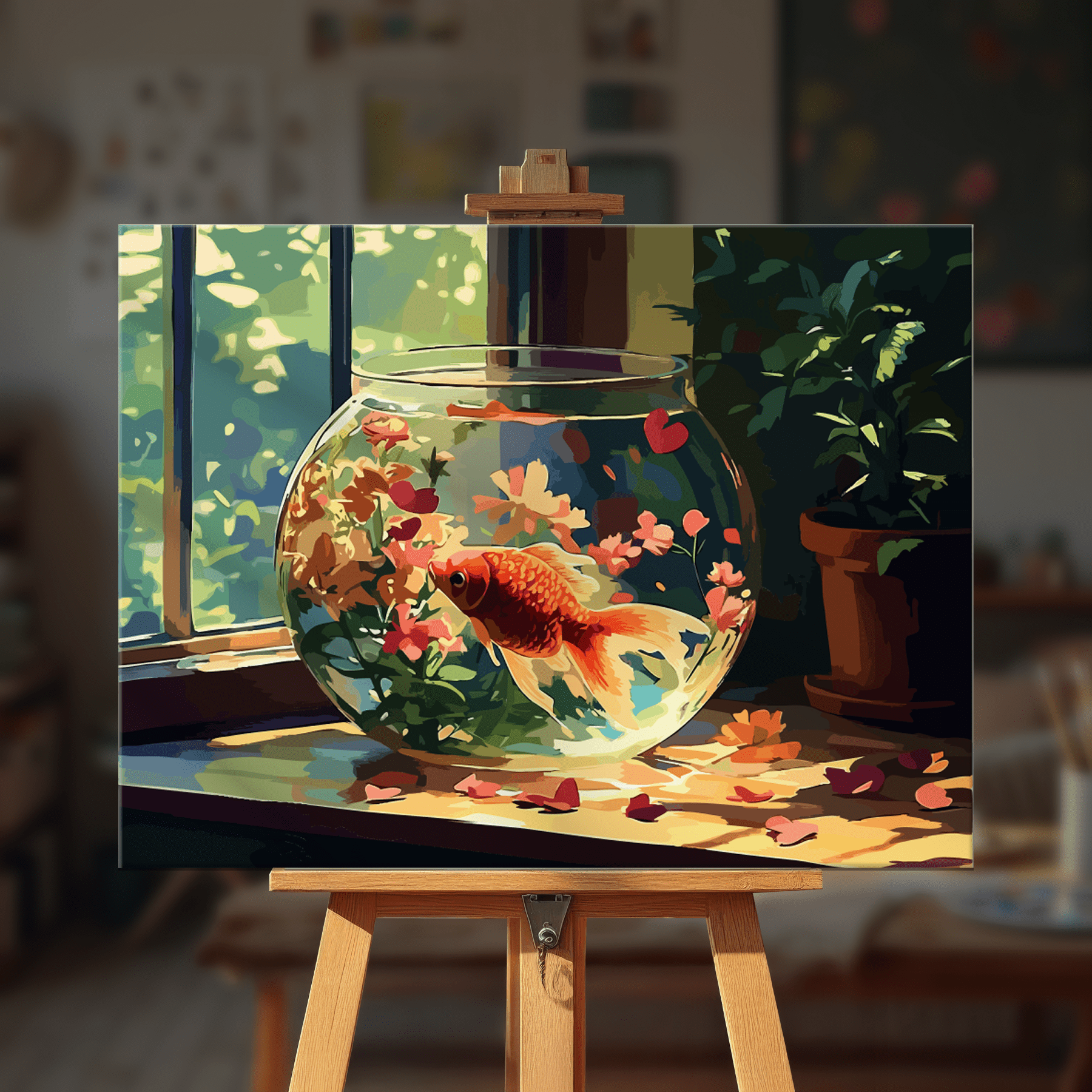 Paint by numbers - Golden Tranquility - MyArt