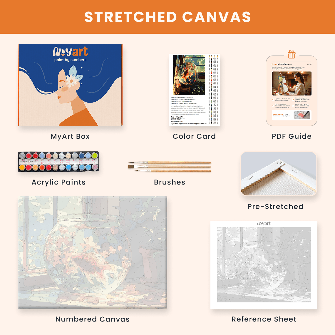 Paint by numbers - Golden Tranquility - MyArt