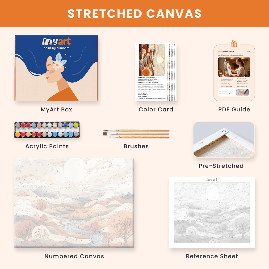 Paint by numbers - Golden Valley - MyArt