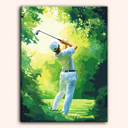 Paint by numbers - Green Swing - MyArt
