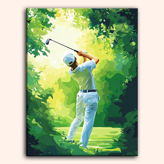 Paint by numbers - Green Swing - MyArt