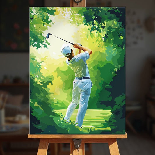Paint by numbers - Green Swing - MyArt