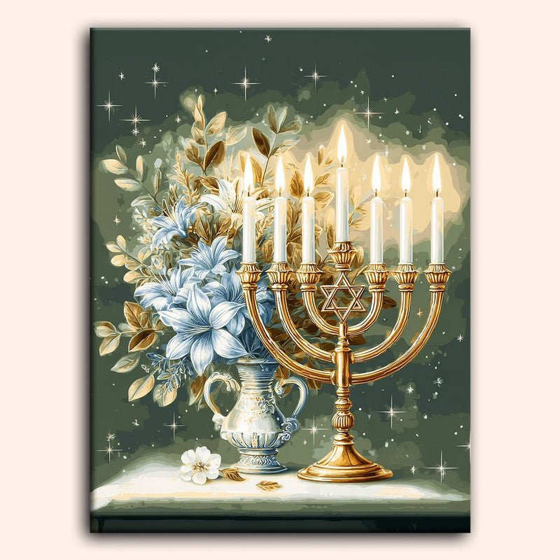 Paint by numbers - Hanukkah Glow - MyArt