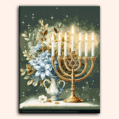 Paint by numbers - Hanukkah Glow - MyArt
