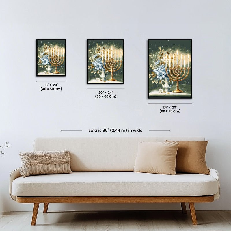Paint by numbers - Hanukkah Glow - MyArt