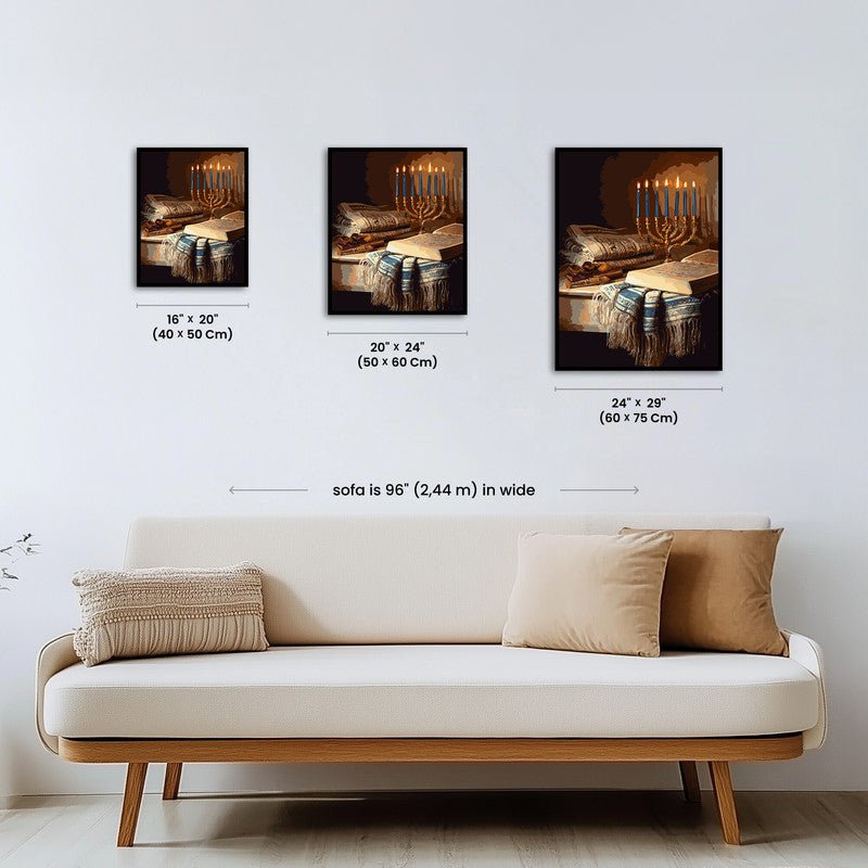 Paint by numbers - Hanukkah Light - MyArt