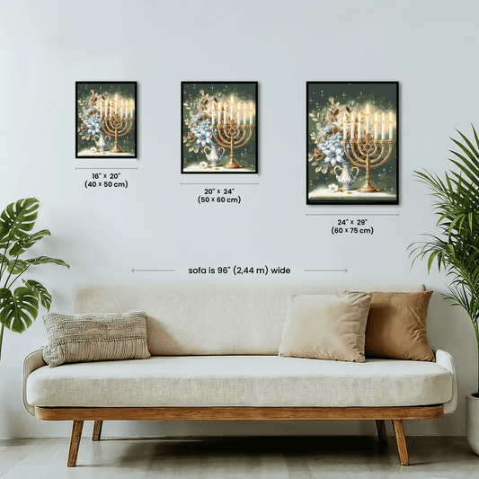 Paint by numbers - Hanukkah Glow - MyArt