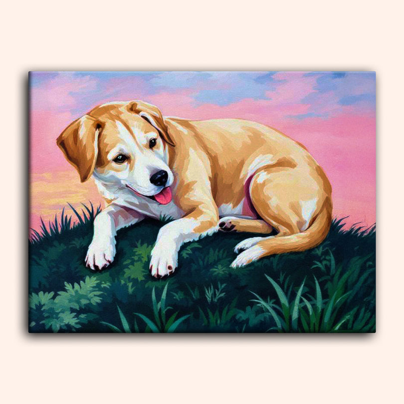 Paint by numbers - Happy Pup - MyArt