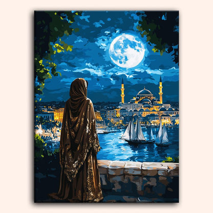 Paint by numbers - Harbor Moon - MyArt