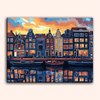 Paint by numbers - Canal Glow - MyArt