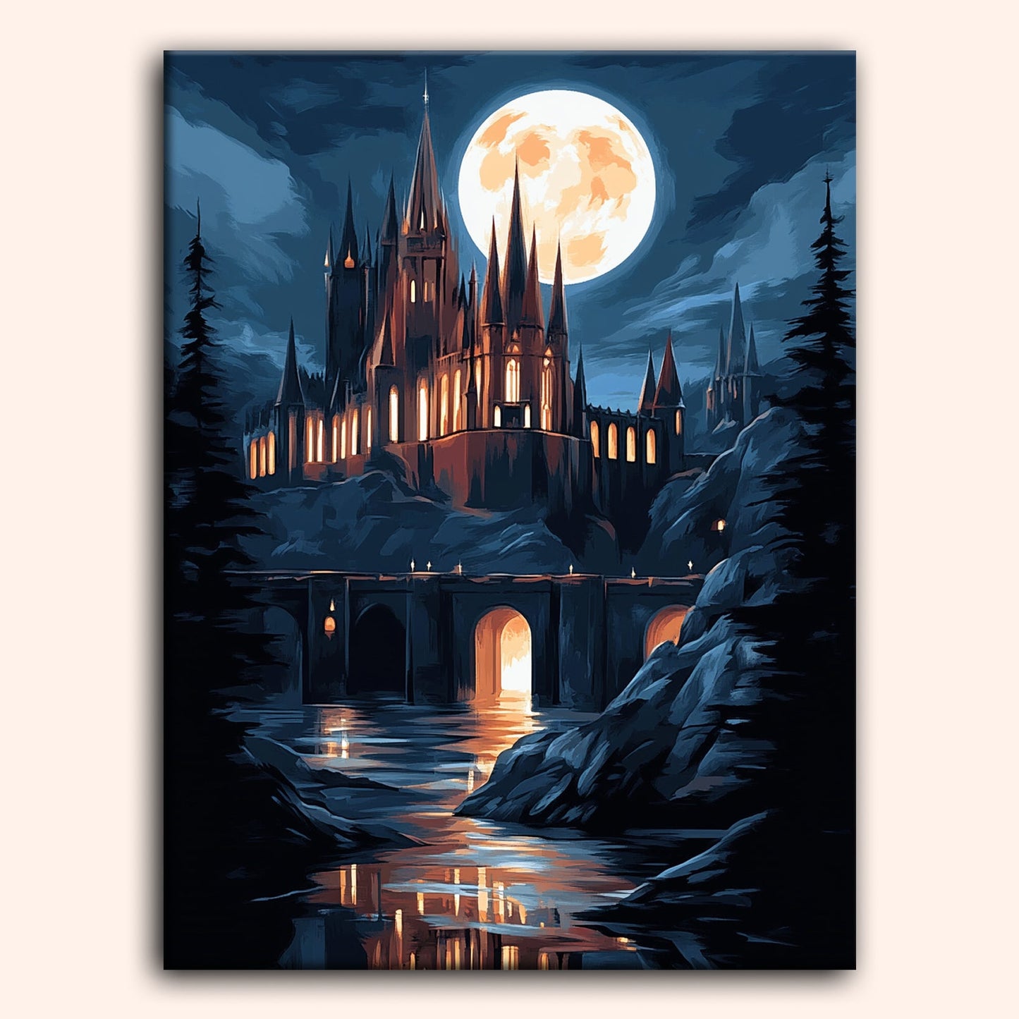 Paint by numbers - Moonlit Castle - MyArt