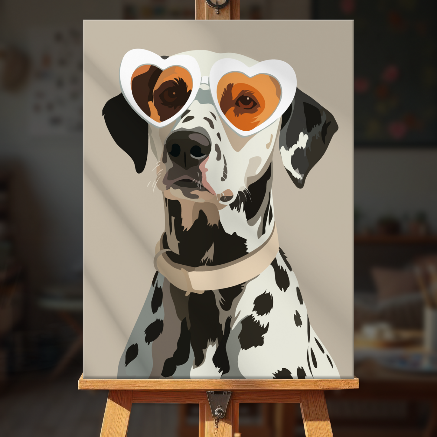 Heart Dalmatian