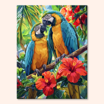 Hibiscus Macaws