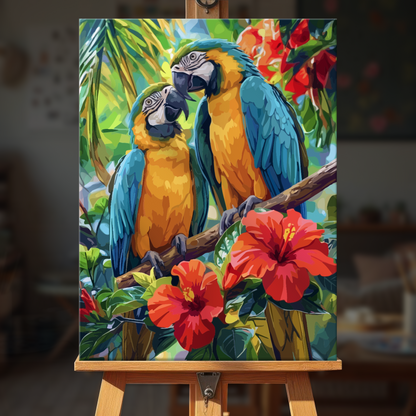 Hibiscus Macaws