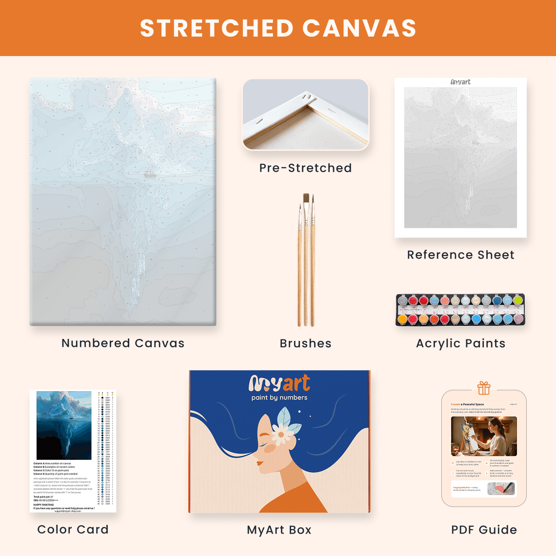 Paint by numbers - Hidden Iceberg - MyArt