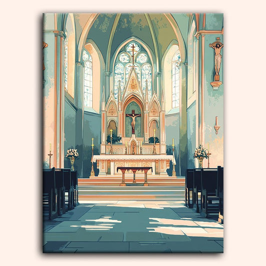 Paint by numbers - Hillside Chapel - MyArt