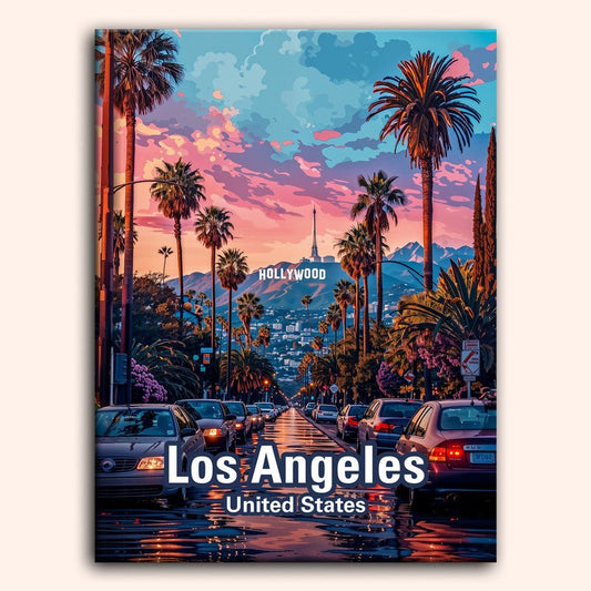 Paint by numbers - Hollywood Hills - MyArt