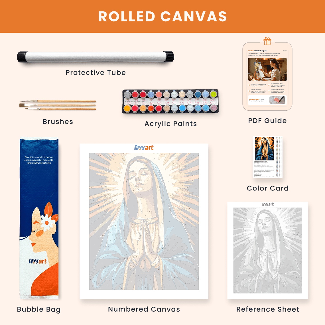 Paint by numbers - Holy Radiance - MyArt