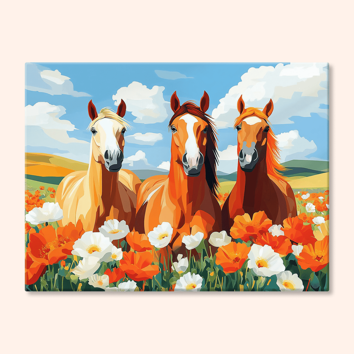 Paint by numbers - Horse Trio - MyArt