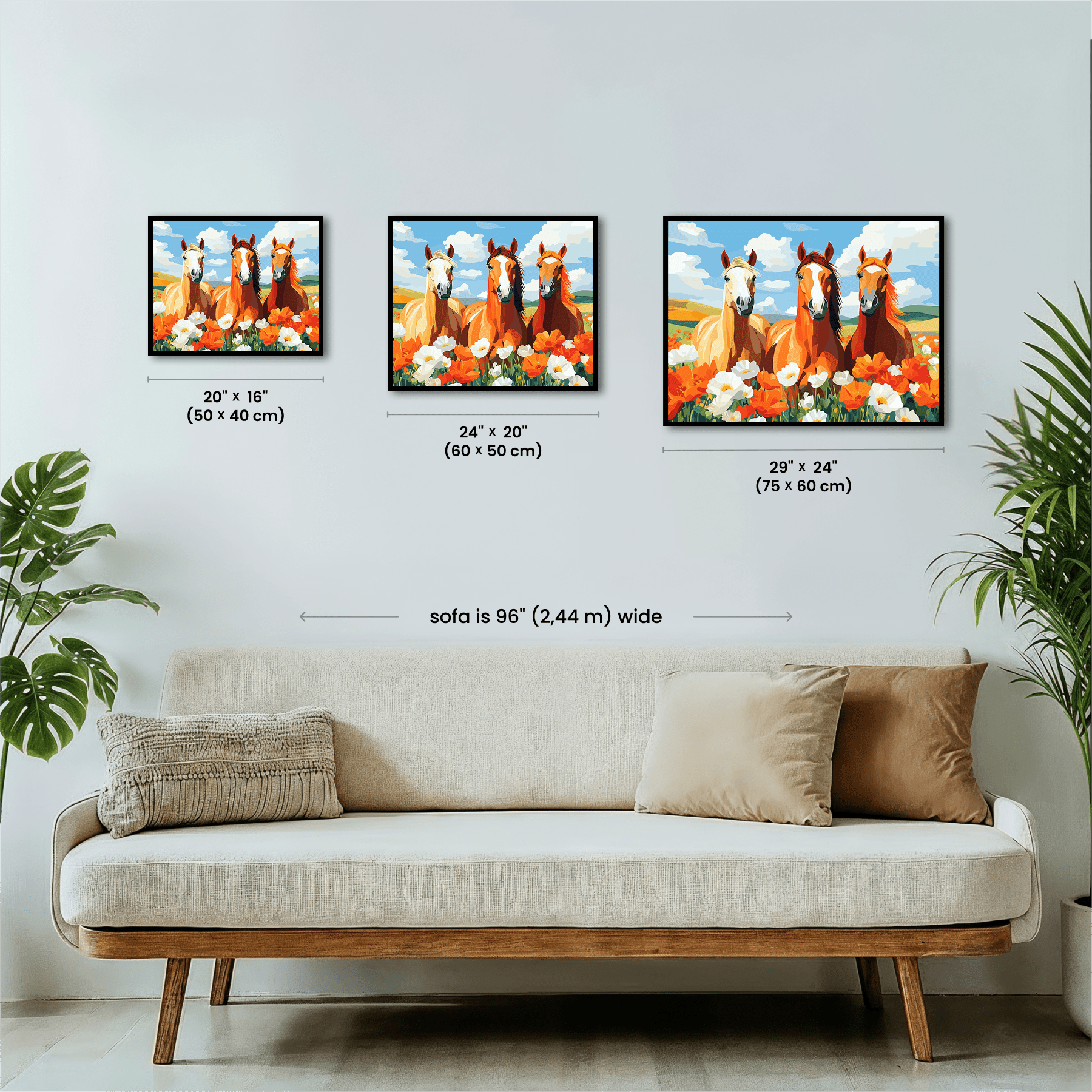 Paint by numbers - Horse Trio - MyArt