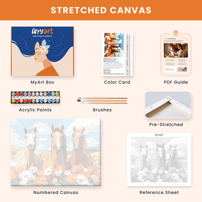 Paint by numbers - Horse Trio - MyArt