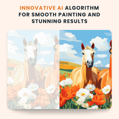 Paint by numbers - Horse Trio - MyArt