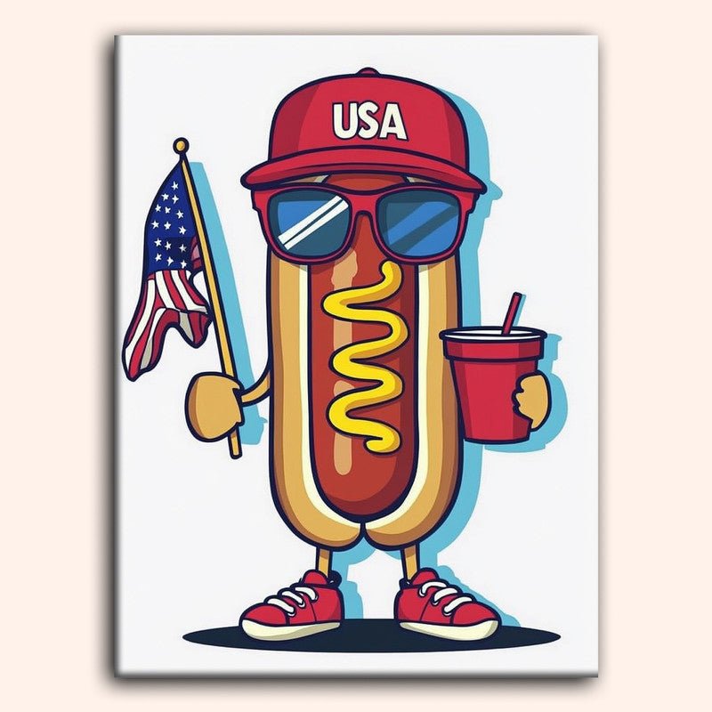 Paint by numbers - Hotdog Hero - MyArt