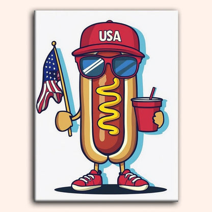Paint by numbers - Hotdog Hero - MyArt