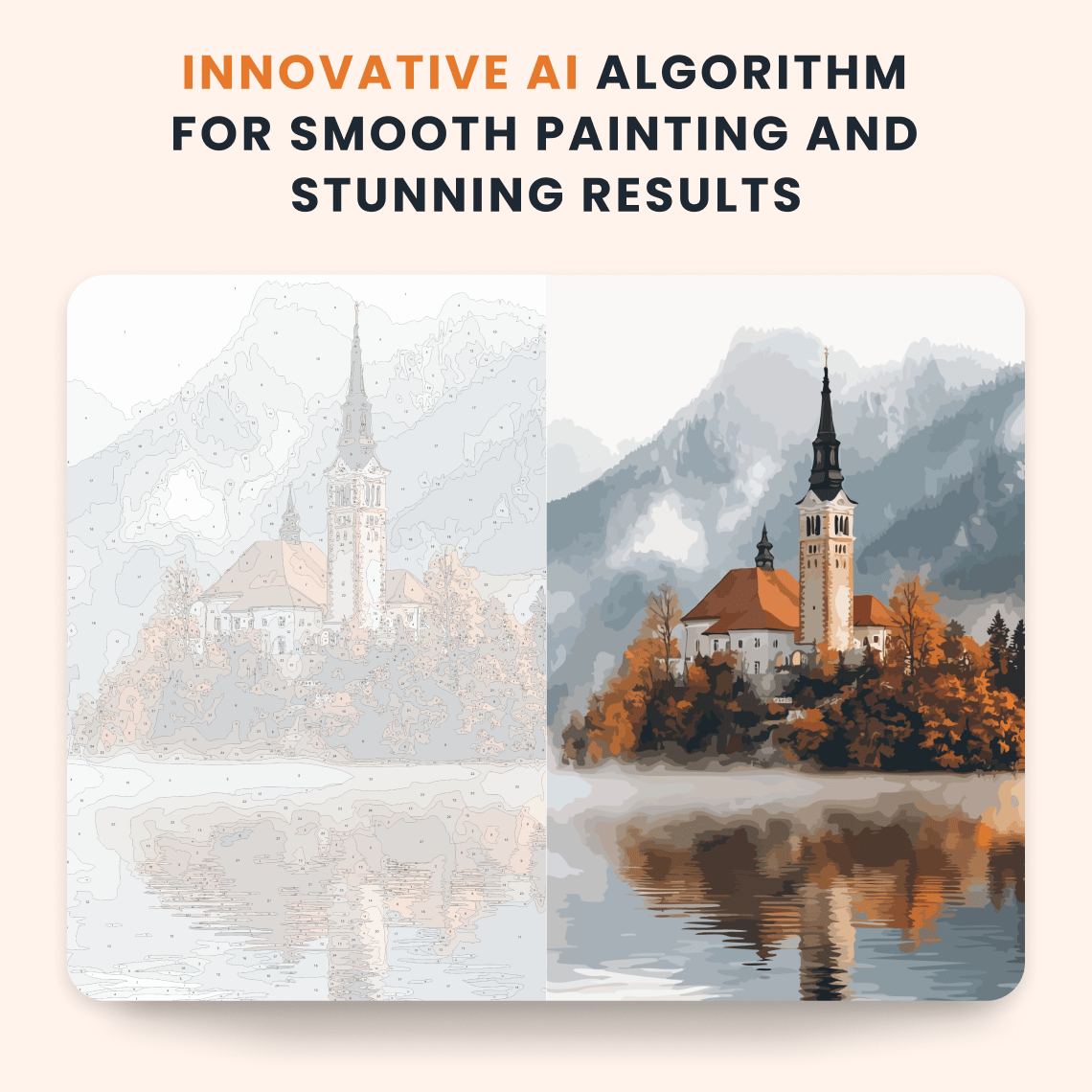 Paint by numbers - Island Cathedral - MyArt