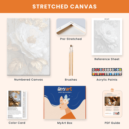 Paint by numbers - Ivory Bloom - MyArt