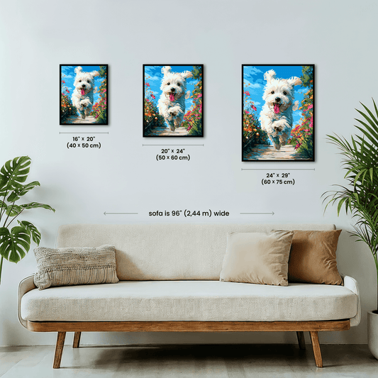 Paint by numbers - Jumping Westie - MyArt
