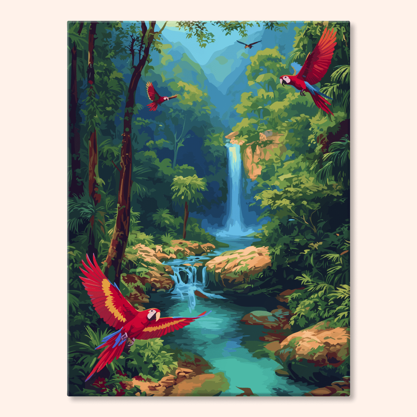 Paint by numbers - Jungle Falls - MyArt
